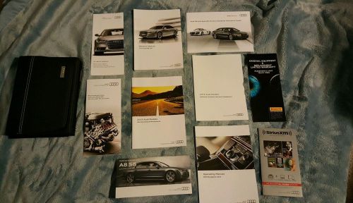Audi a8 s8 2015 owners manual book includes navigation and luxe case