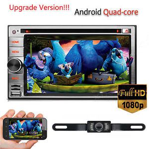 6.2&#034; double 2din car android quad-core cd dvd player stereo radio gps navi wifi
