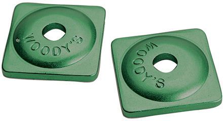 Woodys square aluminum plate 5/16 green bag of 144 asw2-3780-c 389-8727