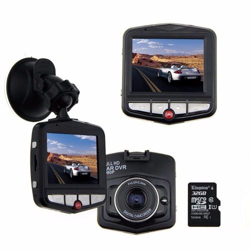 Camera dash dvr car vehicle hd recorder 1080p full cam video micro sd card 32gb