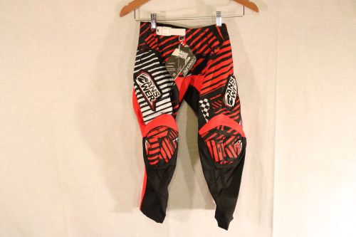 Answer youth 22 syncron nwt motocross pants black red