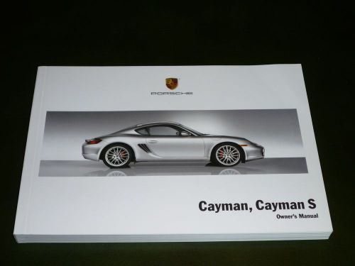 2007 porsche cayman / cayman s owners manual 987c 07 new