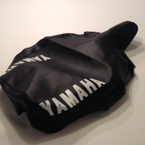 Yamaha, 1982, yz250/490 black seat cover - yam-sc-8200-yz250490b