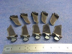 Lot of 10 aviation turbine engine blades only for collectors.