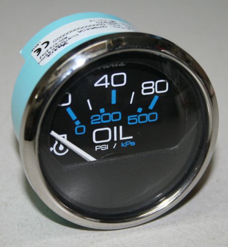 Faria black chesapeake ss oil pressure gauge - 13702