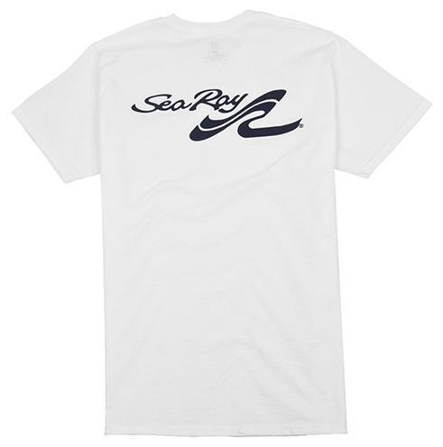 Searay boats preshrunk 100% cotton short sleeve white t-shirt x-large