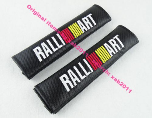Ralliart for lancer evolution embroidery seat belt shoulder pads cover cushion