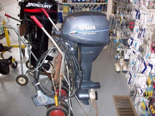 1999 9.9 hp yamaha outboard 4-stroke long shaft  remote no controls