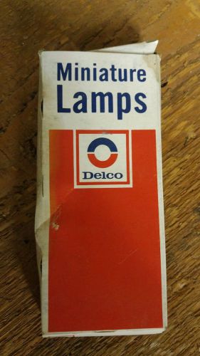 Ac delco miniature lamps vintage new old stock box t448c1 10#l1156 gm bulbs