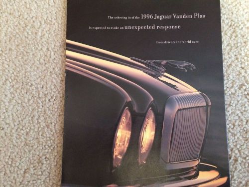 1996 jaguar vanden plas sales poster - rare