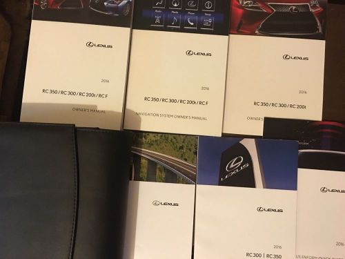 2016  lexus rc 350 / rc 300 / rc 200t / rcf owners manual