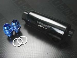 Billet racing fuel filter 100 micron pump with stainless element an10 bosch 044