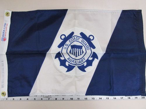 Size 4 dettra dura-lite us coast guard aux blue &amp; white flag made in the usa