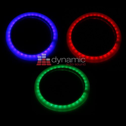 Wet sounds led kit 8-rgb boat led rings 8&#034; coaxial speakers red,green,blue pair
