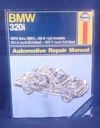 Haynes publications repair manual 276 (us) for bmw 320i 1975 thru 1983