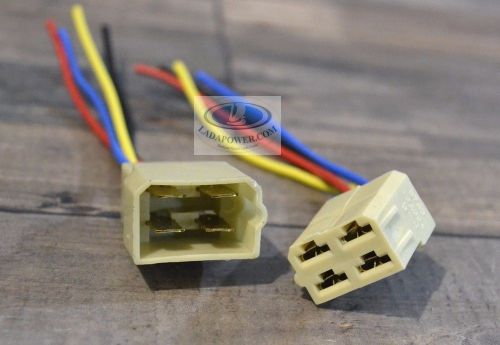 Lada 4 pin male + female wire connector set