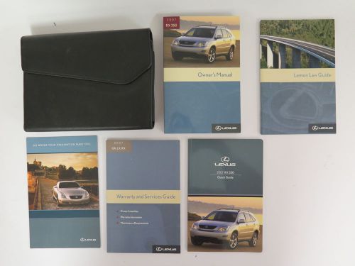 2007 lexus rx 350 owners manual book
