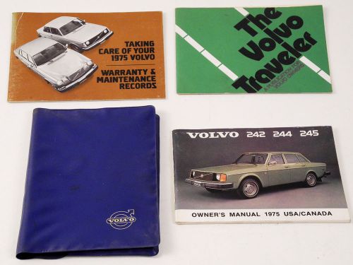 Volvo 242 244 245 owner&#039;s manual glove box folder 1975