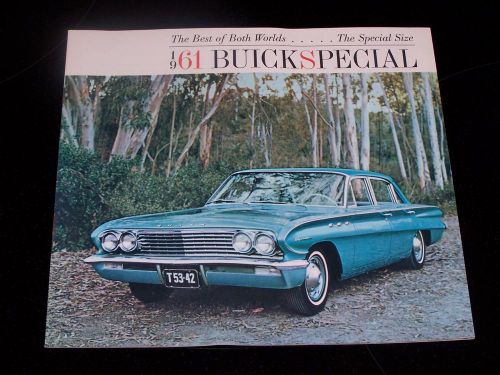1961 buick special dealer sales brochure station wagon 4-door sedan deluxe model