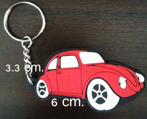 Rubber motorcycle red car truck keychain keyring nice! #c