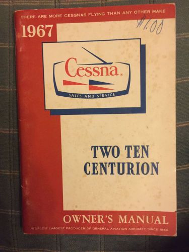 1967 cessna two ten centurion owners manual
