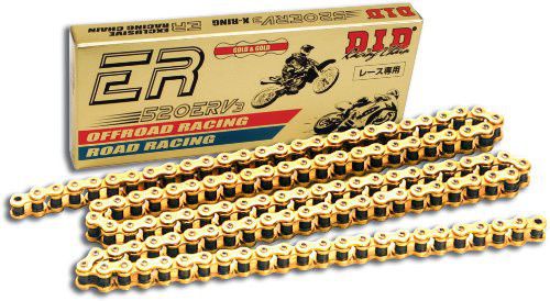 D.i.d hi-performance racing chain gold 520 mx-120 link