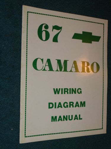 1967 chevrolet camaro wiring diagram shop manual / diagram book