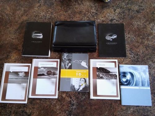 2008 lincoln mkx owners manual w/ sync manual &amp; case w/ supplements - #d
