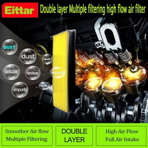 Double layer high flow air filter fit volkswagen tiguan 1.4 2.0 2007-2016