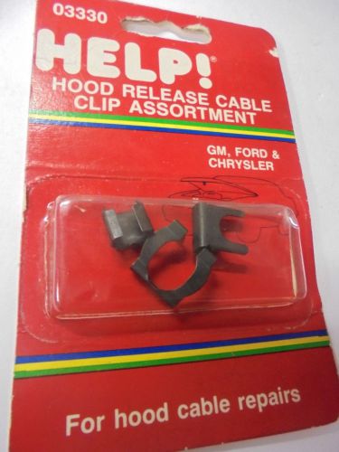 Help parts 03330 hood release cable clip assortment - gm, ford &amp; chrysler