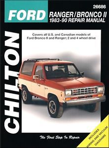 Ford ranger, bronco ii repair manual 1983-1990