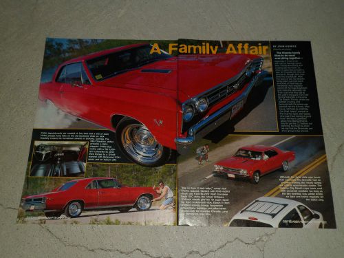 1967 chevrolet chevelle ss article / ad