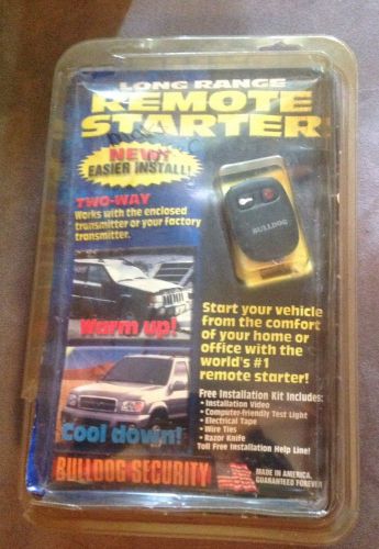 Rs821 long range vintage remote car starter bulldog security 2003 new in package