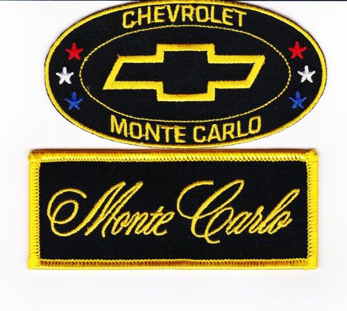 Chevrolet monte carlo sew/iron on patch badge emblem embroidered chevy lowrider