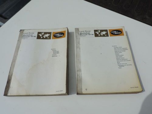 1969 land rover workshop manual part one &amp; two series ii &amp; iia complete original