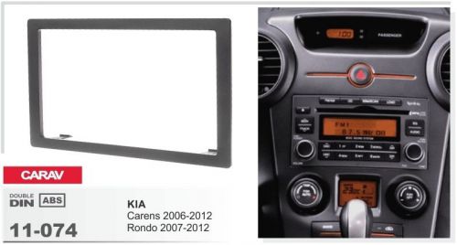 Carav 11-074 2-din car radio dash kit panel for kia carens; rondo 2007-2012