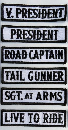 Son of out law mc club officer title 6 pc biker mc patch