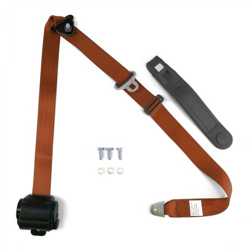 3 point copper retractable seat belt with bolts