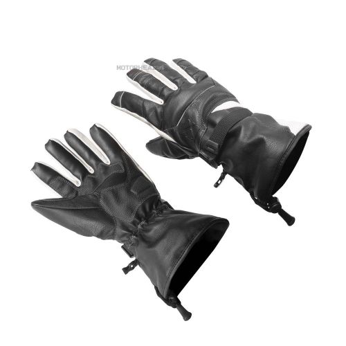 Snowmobile ckx technoflex leather gloves women small black  white snow winter