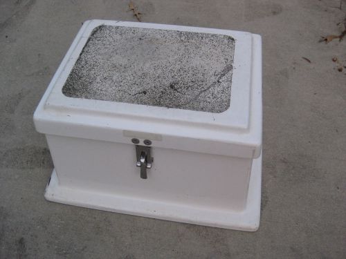 Fiberglass dock box  10&#034;h x 17&#034;w x 13&#034;d  box measurement not overall measurment