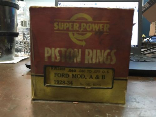 Super power piston rings ford mod. a &amp; b