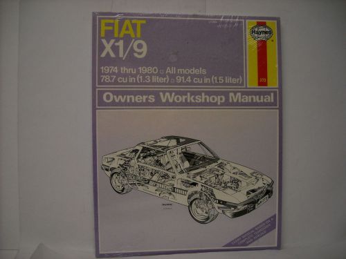 1974 thru 1980 fiat x1/9 repair manual