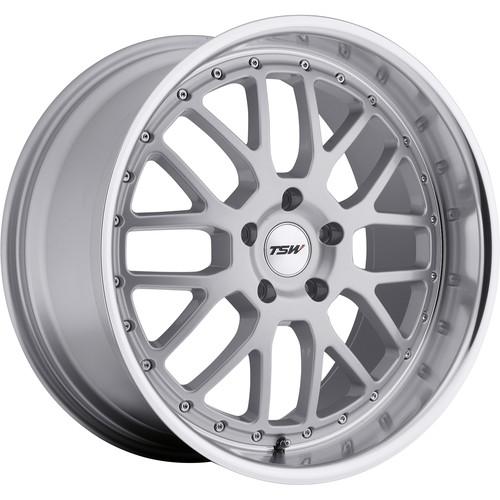 20x10 silver tsw valencia wheels 5x112 +40 mercedes gl class 350 gl class 450
