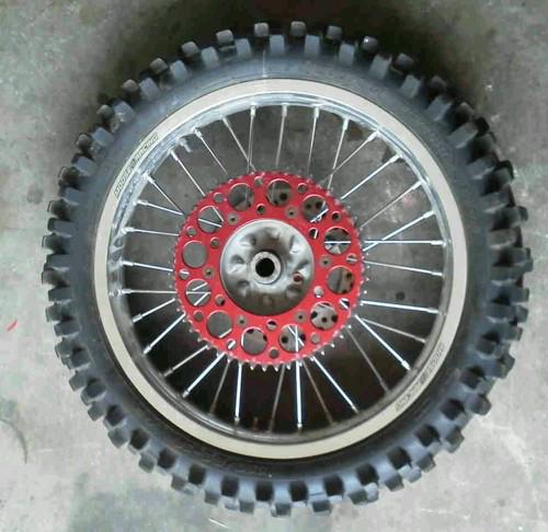 Crf250r rear rim tire sprocket brake disc wheel crf 250r