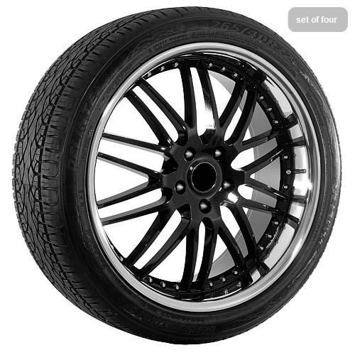 22” gloss black audi q7 wheels rims and tires