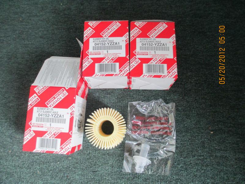 Genuine factory oem toyota /lexus oil filter 04152-yzza1 (qty: 3 pack)