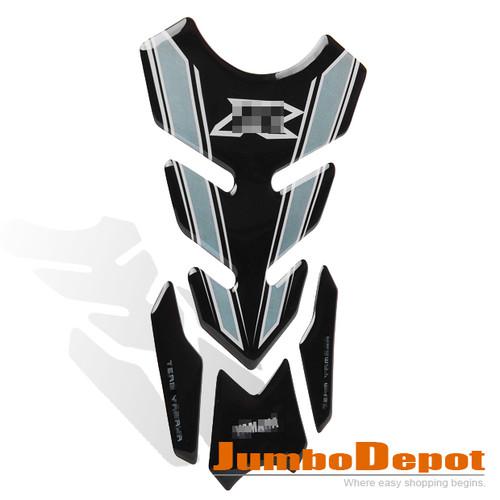 Black&gray rubber motorcycle racing sport 3d tank gas protective pad for yamaha