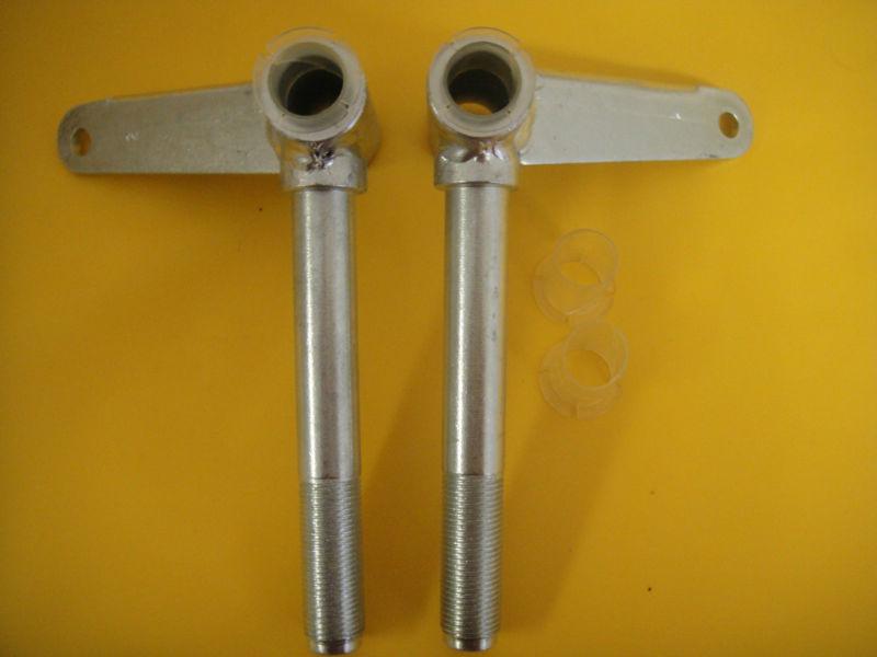 Zinc plated go cart spindles right and left