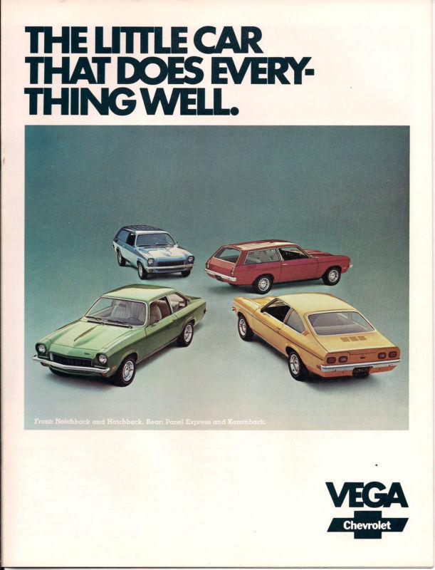 1973 chevrolet  vega sales brochure mint original 