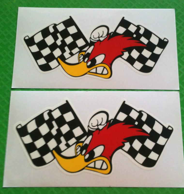 Woody racing stickers atv motocross honda monsters rockstar jdm tuner drag